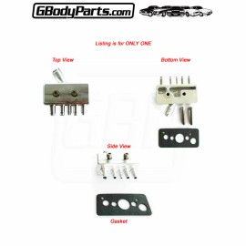 Gbodyparts 1989 Turbo Trans Am TTA Billet Aluminum Vacuum Block Gasket Hardware SMOOTH