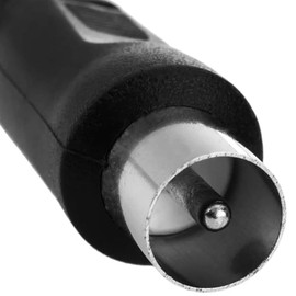 TECHZOCO Aerial Cable TV Male Female Coaxial Cable TV Aerial Cable Straight TV Cable Decoder 70dB HDTV DVB-T2 DVB-C DVB-S TV and Radio 75 Ohm Black 2.50 Meters