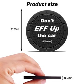 LKAHG 4PCS Car Cup Hoder Coaster, Non-Slip Vehicle Cup Holder Embedded Mat, Honeycomb Automotive Interior Drink Cup Insulated Protector Decoration Accessories, Universal for Most Cars (Style A)