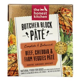 UD_The Honest Kitchen-Case of 6-10.5 oz Wet Dog Food Beef Cheddar Pate Premium Quality Nutrition for Your Furry Friend