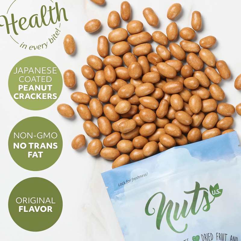 NUTS U.S. - Japanese Style Coated Peanut Crackers | Original