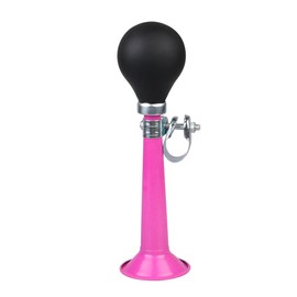 Classic Air Horn, 2.2 Inch Metal Bicycle Horn, Traditional Portable Bicycle Horn, Trumpet, Rubber Rubber Bulb for Most Bikes, Recreational Vehicles (Pink)