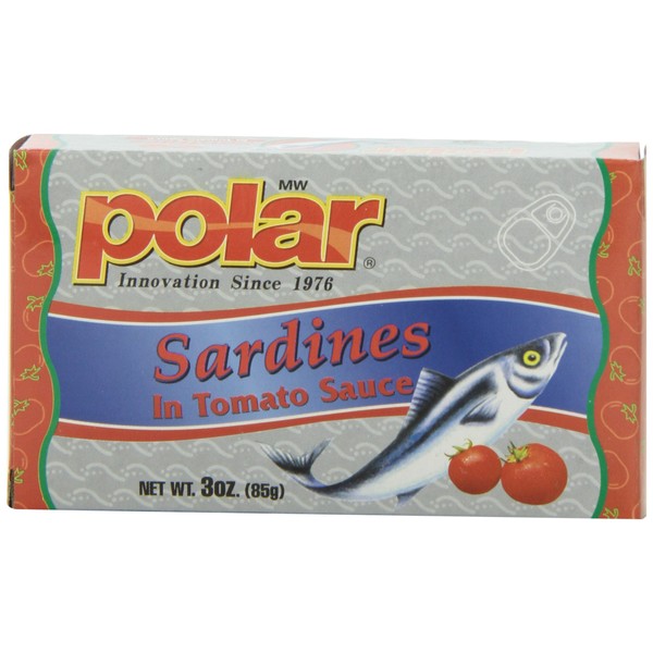 MW Polar Sardines, Tomato Sauce, 3-Ounce (Pack of 24)