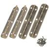 ITROLLE 4PCS 180 Degree Long Bronze Plated Piano Hinges Wooden