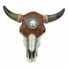 Ebros Gift Western Star Tooled Leather Steer Bison Buffalo Bull