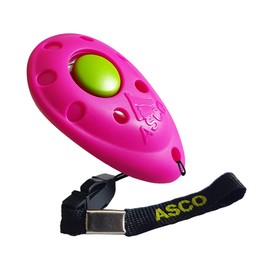 ASCO Premium Clicker for Clicker Training, Dogs, Cats, Horses, Professional Clicker, Dog Training Clicker, Pink, ASCO-08P