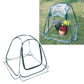 GROW GENIUS Small Greenhouse, Versatile Greenhouses for Outdoors or Indoor Greenhouse. Pop up Greenhouse Plastic and Portable House for Year-Round Growing and Protection.