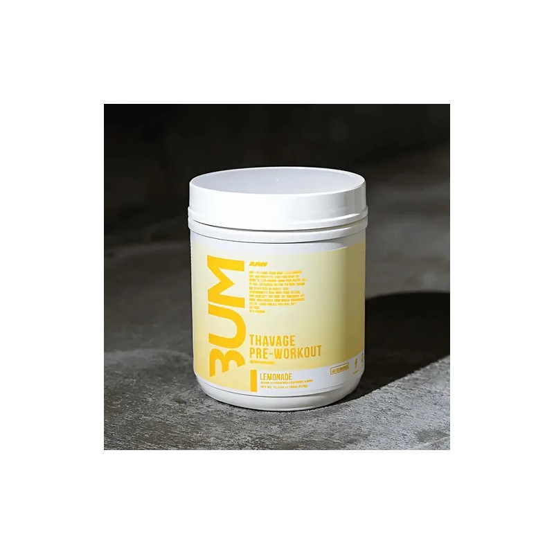 Thavage Pre Entreno Suplemento Deportivo Polvo Limonada 40 Porciones CBUM