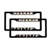 Cute Cat License Plate Frame 2 Pack Accessories Cars Decor