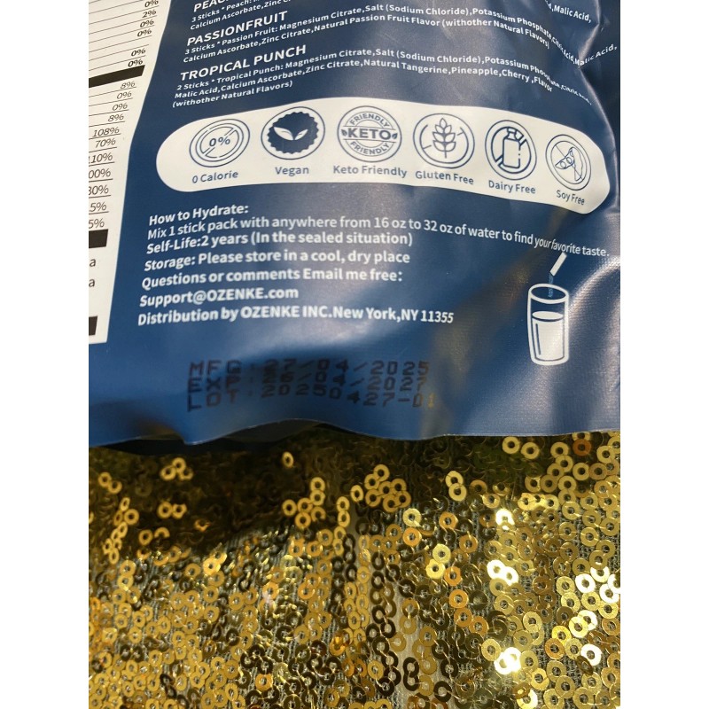 OZENKE 2-Pack OZENKE Electrolyte Powder Packets 40 Sugar Free Hydration