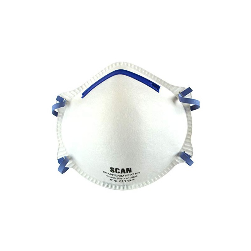Scan SCAPPEP2MB FFP2 Moulded Disposable Masks Pack of 20