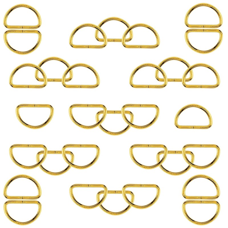 Trimming Shop Non Welded Metal D Ring Fasteners Durable Buckles