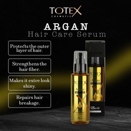 Totex Hair Repair Serum Argan Oil 125 ml I Damaged Hair Care Serum I Hair Shine Argan Oil I Pump Bottle 125 ml (Pack Of 3)