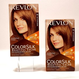 Revlon Lot of 2 Revlon Color Silk Beautiful Color #54 Light Golden Brown Hair Care