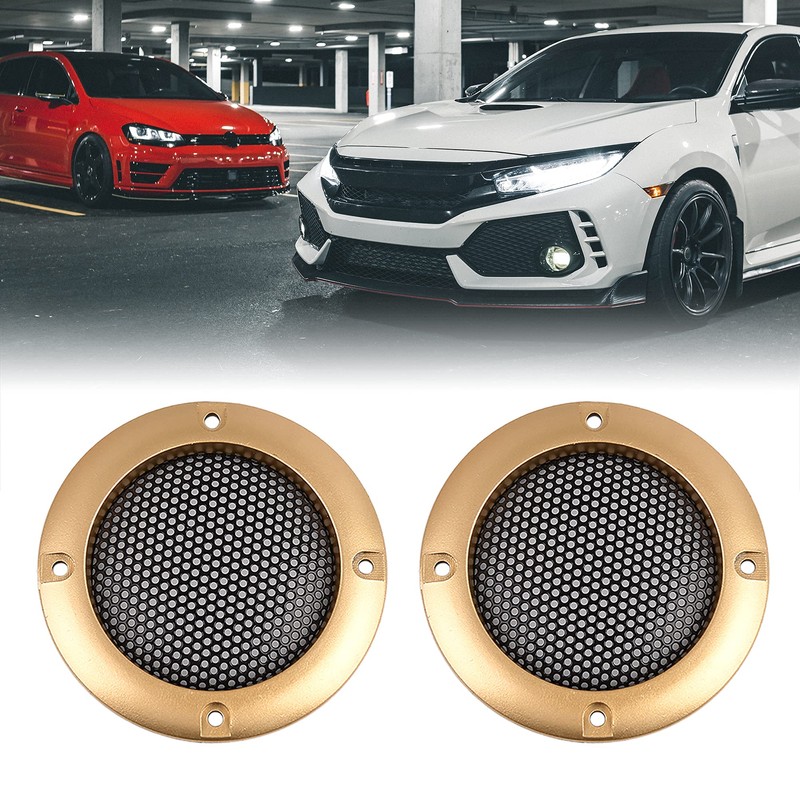 X AUTOHAUX 2pcs Grill Cover 2" Mesh Protector Speaker Subwoofer