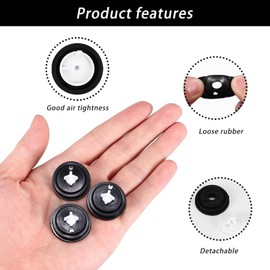 Pack of 4 Replacement Rubber Ball Valve Washers, Spare Rubber Ball Valve WASHERS, Replacement Diaphragm Washer, Fits All Siamp Fill Valves