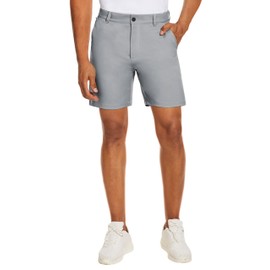 PULI Mens Golf Shorts 7 Inch Inseam Business Dress Casual Stretch Work Hiking Quick Dry Lightweight with Pockets