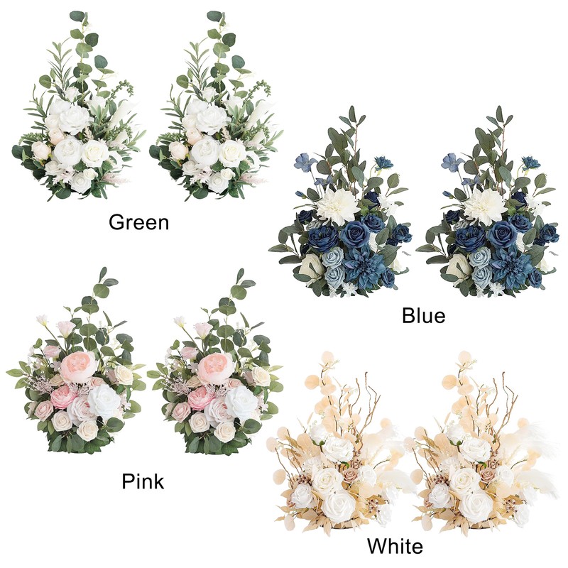 1 Pair Artificial Wedding Arch Flowers Simulation Background Decoration Flowers