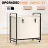Laundry Sorter 3 Section, 60 Gal (230L) Laundry Hamper Cart