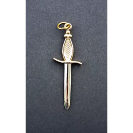 Masonic Collar Jewel Tyler Tiler Silver // Gold Freemason Mason