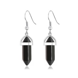 Philip Jones Black Onyx Gemstone Drop Earrings