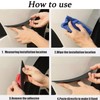 6 Pcs Car Spoiler Canards Kit, Universal Auto Body Anti-Collision