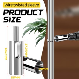 ZZBUY Twist Ties Tool 9 Gauge High-Tensile Drill Chuck Fence Wire Twist Tool for Fixing Chain Link Fence and Loop Fences (9 Gauge)