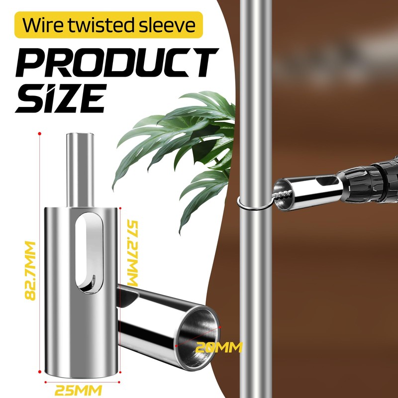 ZZBUY Twist Ties Tool 9 Gauge High-Tensile Drill Chuck Fence