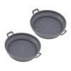 2 PCS Fryer Silicone Basket Nonstick Silicone Liners Fryer Pot