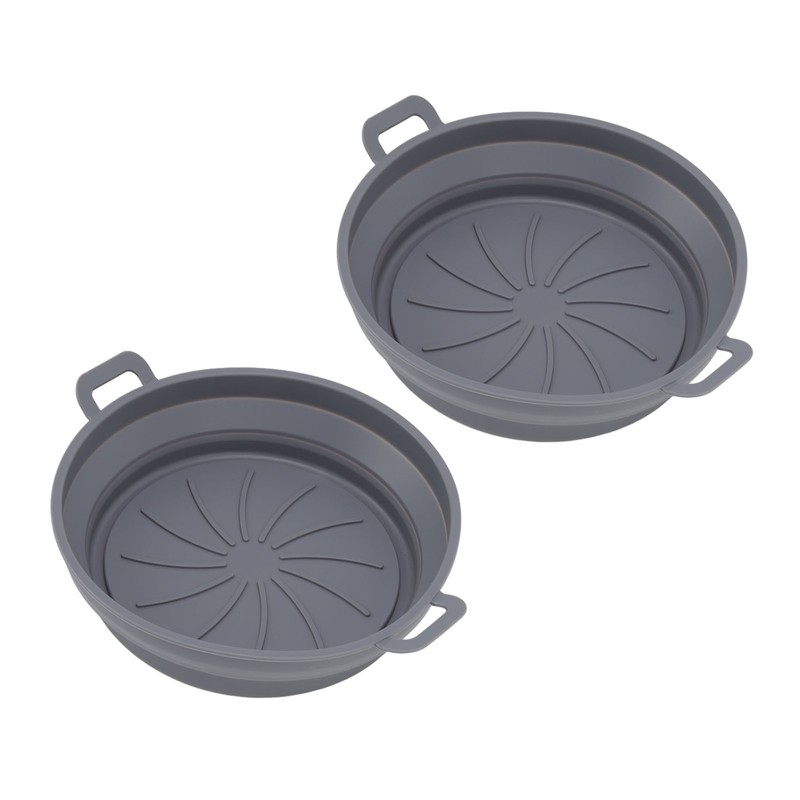2 PCS Fryer Silicone Basket Nonstick Silicone Liners Fryer Pot