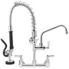 BZIMAK 21" Height Commercial Faucet with Sprayer, Commercial Sink Faucet,