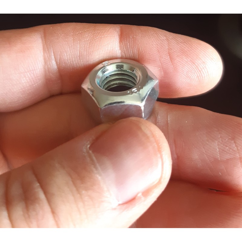 M10 Locking Nyloc Hex Nuts Metal Steel Sheet Zinc Plated