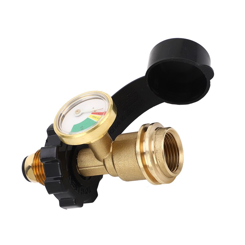 Gas Tank Pressure Gauge QCC Type 1 Converts 5‑100lb Gas