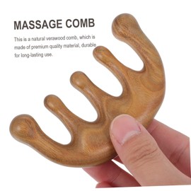 TOVINANNA Scalp Massage Comb Smooth Surface Wood Material Gua Sha Tool Hair Massage Comb Body Massager Anti-static Design