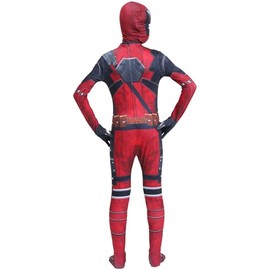 WELLXUNK Deadpoo Children's Heroes Jumpsuit, Cosplay Costume, Deadpoo, 3D Deadpoo Costume, Jumpsuit, 3D Print Bodysuit, Heroes Jumpsuit Outfit, Deadpoo Cosplay Costume for Carnival Party