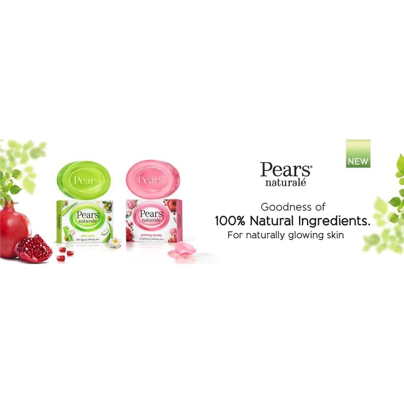 Pears Naturale Aloe Vera Soap Bars 100g 6 Pack +