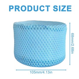 GXGM 2 Stück Netzabdeckungen für Mspa 90-Filter, zerknittertes Filterschutznetz für Mspa-Whirlpoolfilter.（Blau）