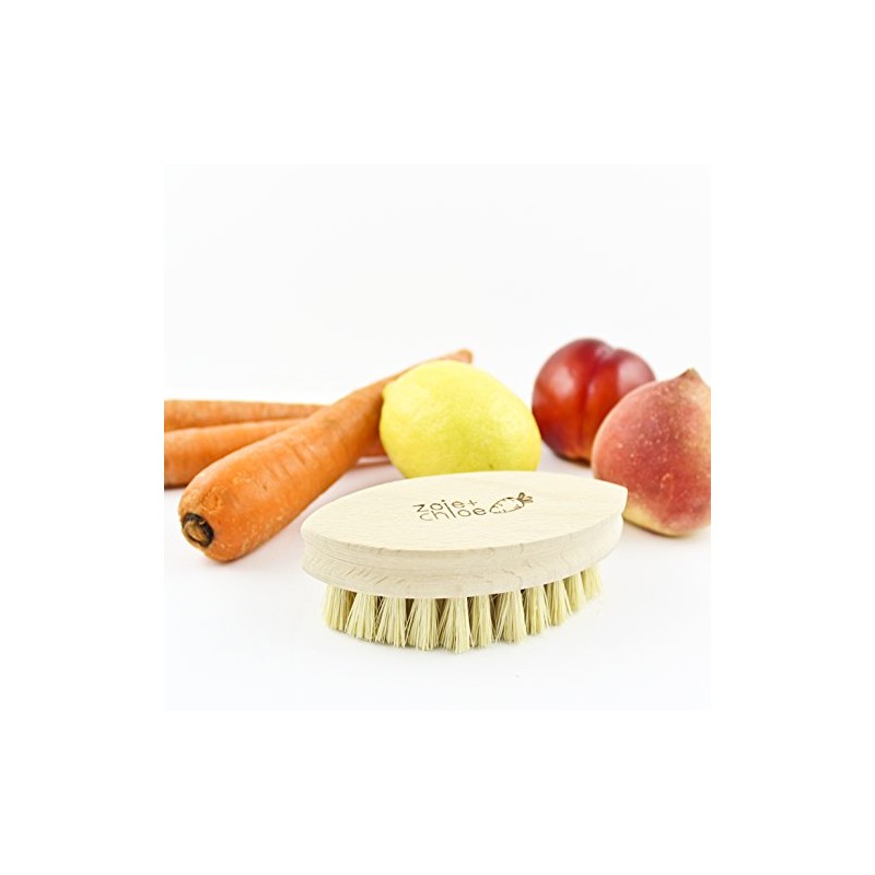 Zoie + Chloe 100% Natural Plant-Fiber Soft Bristles Vegetable Brush