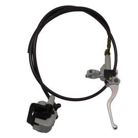 DJ-Motor 1200mm Rear Hydraulic Brake Master Cylinder Assy Silver for 50cc 60cc 70cc 90cc 110cc 125cc Pit Dirt Bike Braaap Atomic DHZ SSR Piranga Kayo