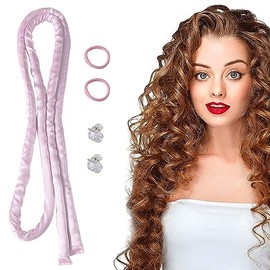Heaterless Small Curling Rods Headband, No Heat Curls for Sleeping, No Hot Thin Curls Headband for Long Hair and Short Hair