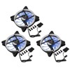 MECCANIXITY 3Pcs RGB Computer Case Fan 600-1200RPM 120mm 3-4 Pin