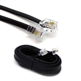 High-Speed RJ11 ADSL Extension Lead: Male to Male Phone Cord for BT Internet Broadband, Router, Modem, RJ11 Phone Socket, Micro filter, Landline Wire Connection