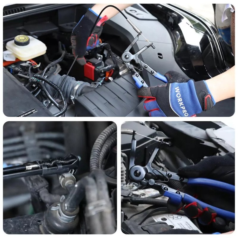 WORKPRO 27" Flexible Hose Clamp Plier Spring Plier Automotive Clamp