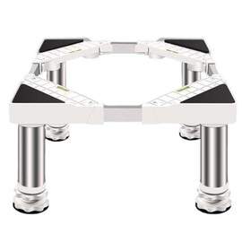 Washer and Dryer Stands, Washing Machine Stand Base 19-22 cm Adjustable Appliance Base Width 40-60 cm for Washer Cookers Fridges Max Load 150KG
