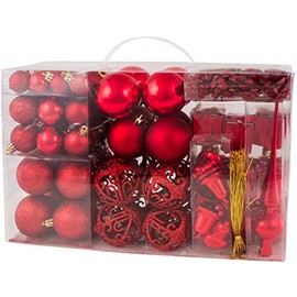 Brubaker 101-piece set of Christmas baubles with tree topper