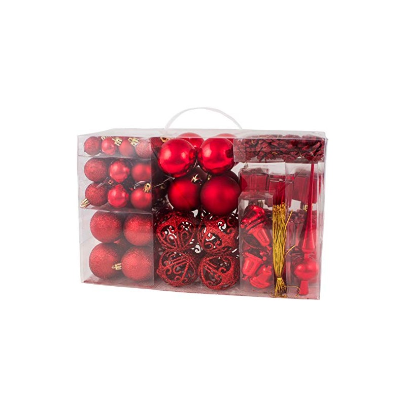 Brubaker 101-piece set of Christmas baubles with tree topper