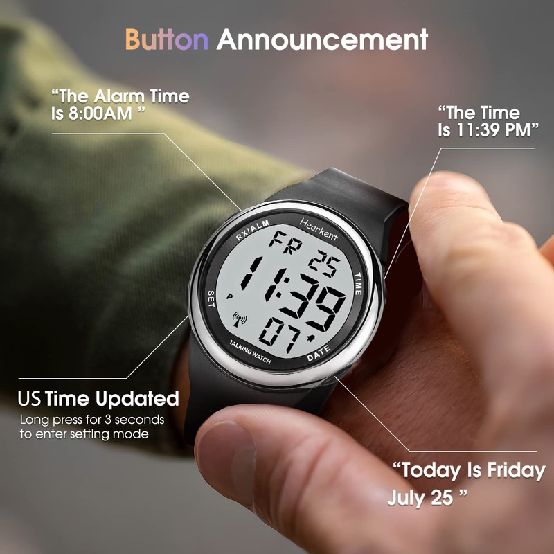 Hearkent Atomic Talking Watch Sets Itself for Visually impaired or