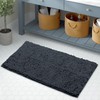 LuxUrux Bath Mat-Extra-Soft Plush Bath Shower Bathroom Rug, 1'' Chenille