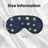 Sleep Eye Mask Doodle Yellow Stars Sleep Mask for Women