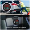 DiyStduio 2 in 1 Digital Voltmeter Thermometer DC8-36V Dual Display